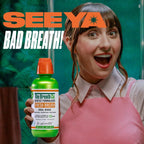 The Breath Co. Alcohol Free Mouthwash - Dentist Formulated Oral Rinse for 12 Hours of Fresh Breath - Mild Mint Flavour, 500ml - New - BBE 05/2028