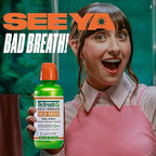 The Breath Co. Alcohol Free Mouthwash - Dentist Formulated Oral Rinse for 12 Hours of Fresh Breath - Mild Mint Flavour, 500ml - New - BBE 05/2028