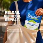 Fast&Up Reload Electrolyte Powder Drink Mix - 15 Sachets - Lemon & Lime - Hydration Energy Vitamins - New - BBE 03/2028