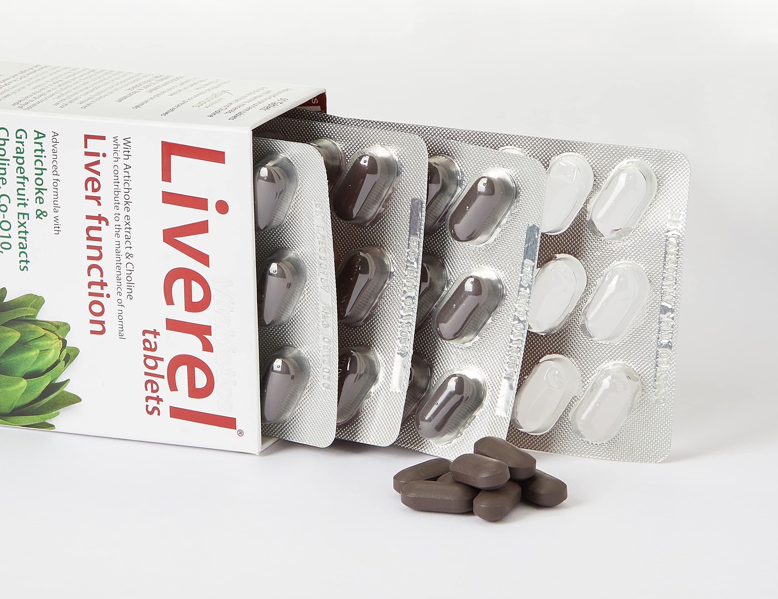 Vitabiotics Liverel Liver Health Support Tablets - 60 Tablets Supplement - Damaged Box - BBE 09/2027