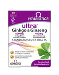 Vitabiotics Ultra Ginkgo and Ginseng Tablets - 60 Tablets - Damaged Box - BBE 12/2027