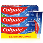 Colgate Deep Clean Whitening Toothpaste with Baking Soda 75ml - Triple Pack - Damaged Box - BBE 11/2026