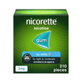 Nicorette Icy White 2mg Nicotine Gum - 210 Pieces Stop Smoking Aid Chewing Gum - Damaged Box - BBE 12/2028