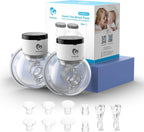 Bellababy Double Electric Breast Pump - 21mm, 24mm, 27mm Flanges - Touch Screen - Strong Suction - Blue - New