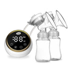 Bellababy Double Electric Breast Pump - 21mm, 24mm, 27mm Flanges - Touch Screen - Strong Suction - Blue - New