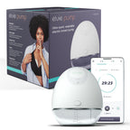 Bellababy Double Electric Breast Pump - 21mm, 24mm, 27mm Flanges - Touch Screen - Strong Suction - Blue - New