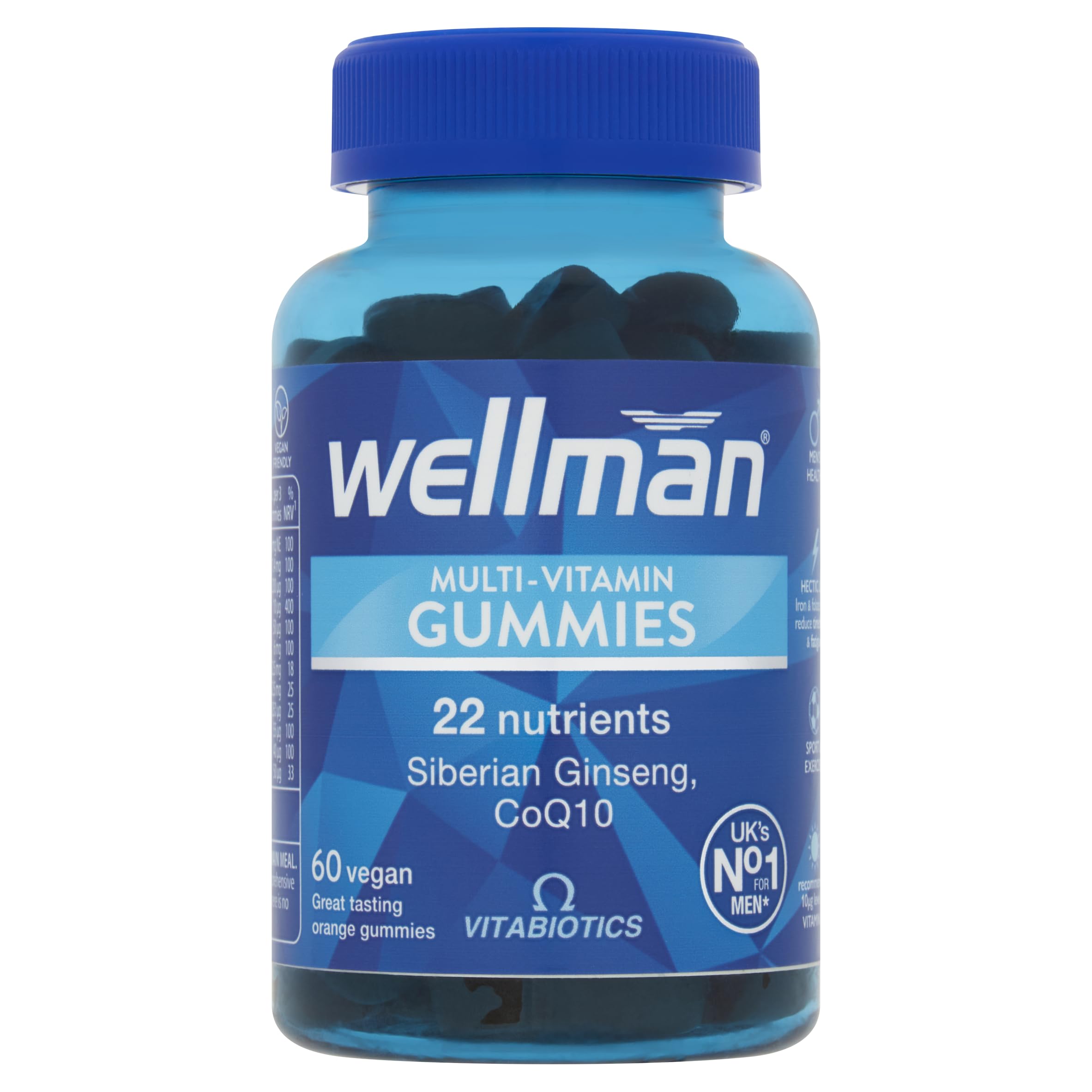 Wellman Multivitamin for Men - 30 Tablets - Daily Nutritional Supplement - New