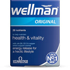 Wellman Multivitamin for Men - 30 Tablets - Daily Nutritional Supplement - New