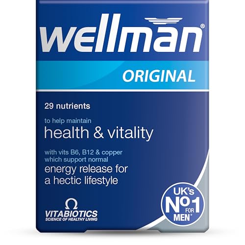 Wellman Multivitamin for Men - 30 Tablets - Daily Nutritional Supplement - New