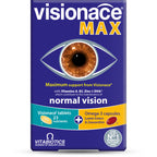Vitabiotics Visionace Max Tablets & Capsules - 28 Day Duo Pack - Eye Health Vitamins - Damaged Box - BBE 12/2027