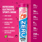 HIGH5 ZERO Caffeine Hit Electrolyte Tablets - Pink Grapefruit, 20 Tablets - Hydration, Vitamin C, Sugar Free - New - BBE 07/2026