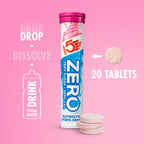 HIGH5 Zero Electrolyte Tablets - Pink Grapefruit - 160 Tablets - 8 Pack - Hydration with Vitamin C, Sugar-Free - Damaged Box - BBE 04/2027