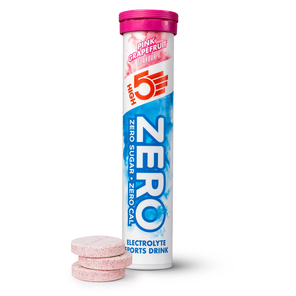 HIGH5 Zero Electrolyte Tablets - Pink Grapefruit - 160 Tablets - 8 Pack - Hydration with Vitamin C, Sugar-Free - Damaged Box - BBE 04/2027
