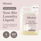 Miniml Laundry Liquid 5L Refill - Wild Jasmine & Vanilla Non-Bio Detergent - Vegan, Cruelty-Free, 165 Washes for Machine & Hand Wash - New