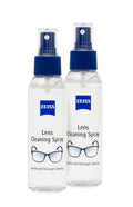 ZEISS Lens Cleaning Spray - 2x 120ml Twin Pack - Optical Glass Plastic Cleaner for Glasses Cameras Screens - Damaged Box - BBE 03/2028