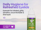 OCAL Euphrasia Plus Eye Wash 100ml - Aloe Vera Sodium Hyaluronate - Red Tired Gritty Eyes - pH 7.2 Buffered - Gentle Daily Cleanse - Damaged Box - BBE 03/2028