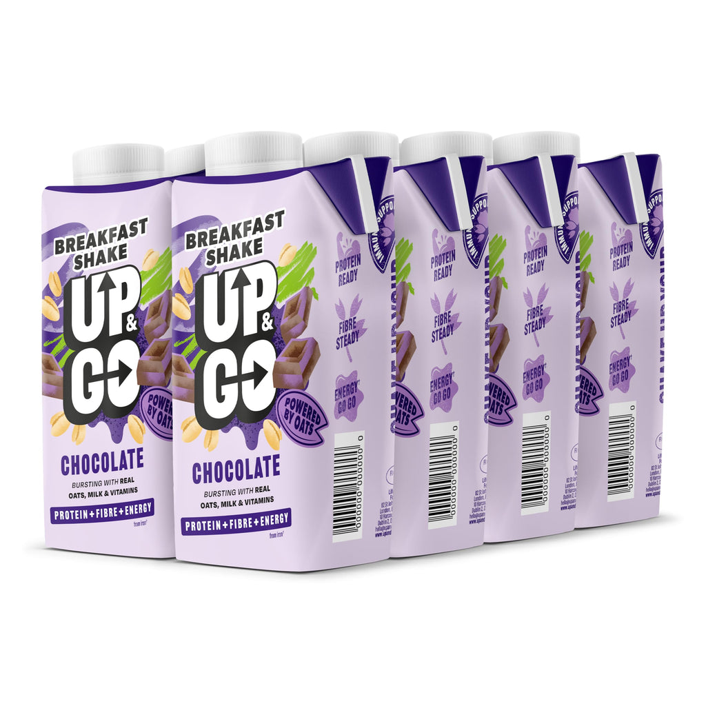 UP&GO Breakfast Drink Chocolate High Protein Shake 300ml - 8 Bottles - New - BBE 05/2026