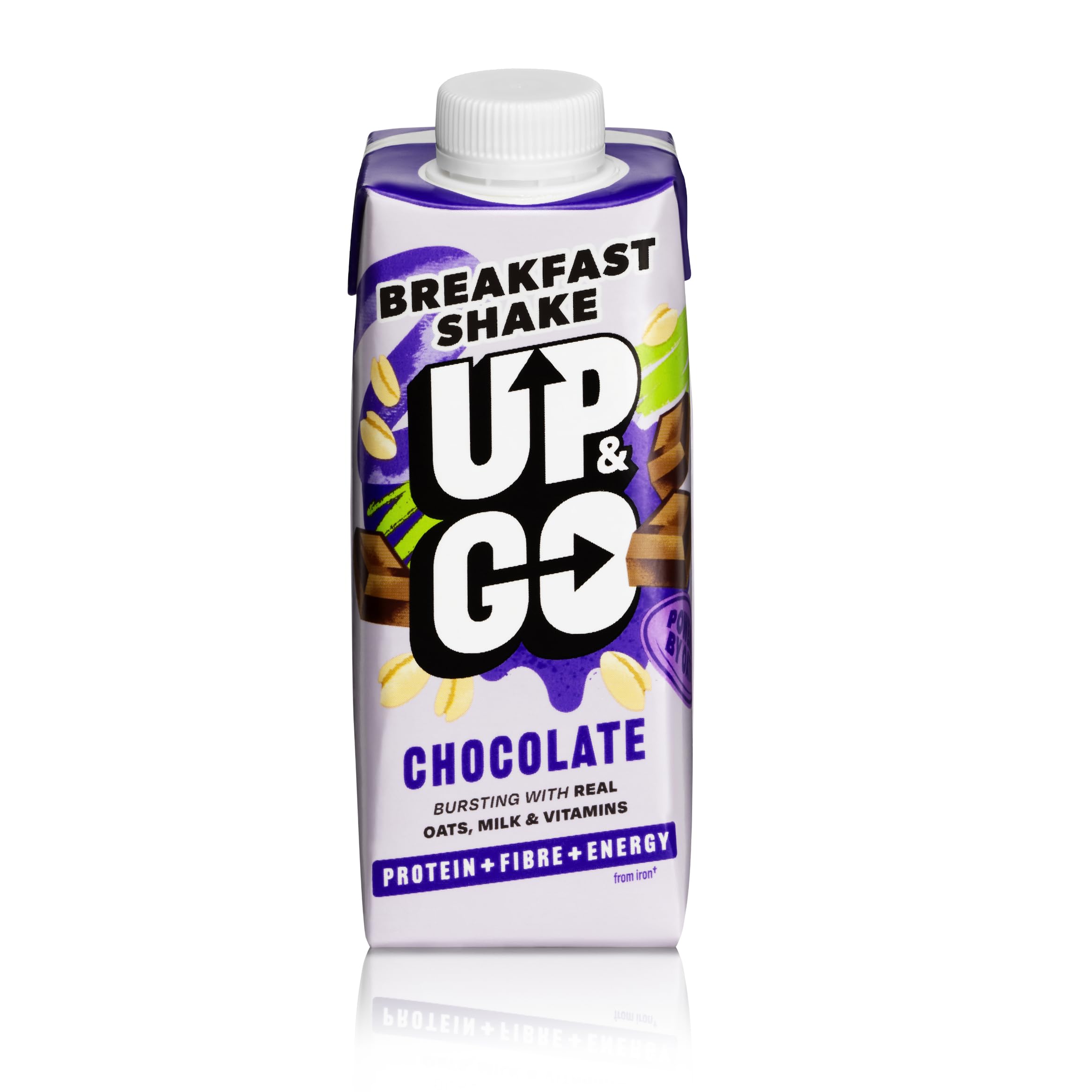 UP&GO Breakfast Drink Chocolate High Protein Shake 300ml - 8 Bottles - New - BBE 05/2026