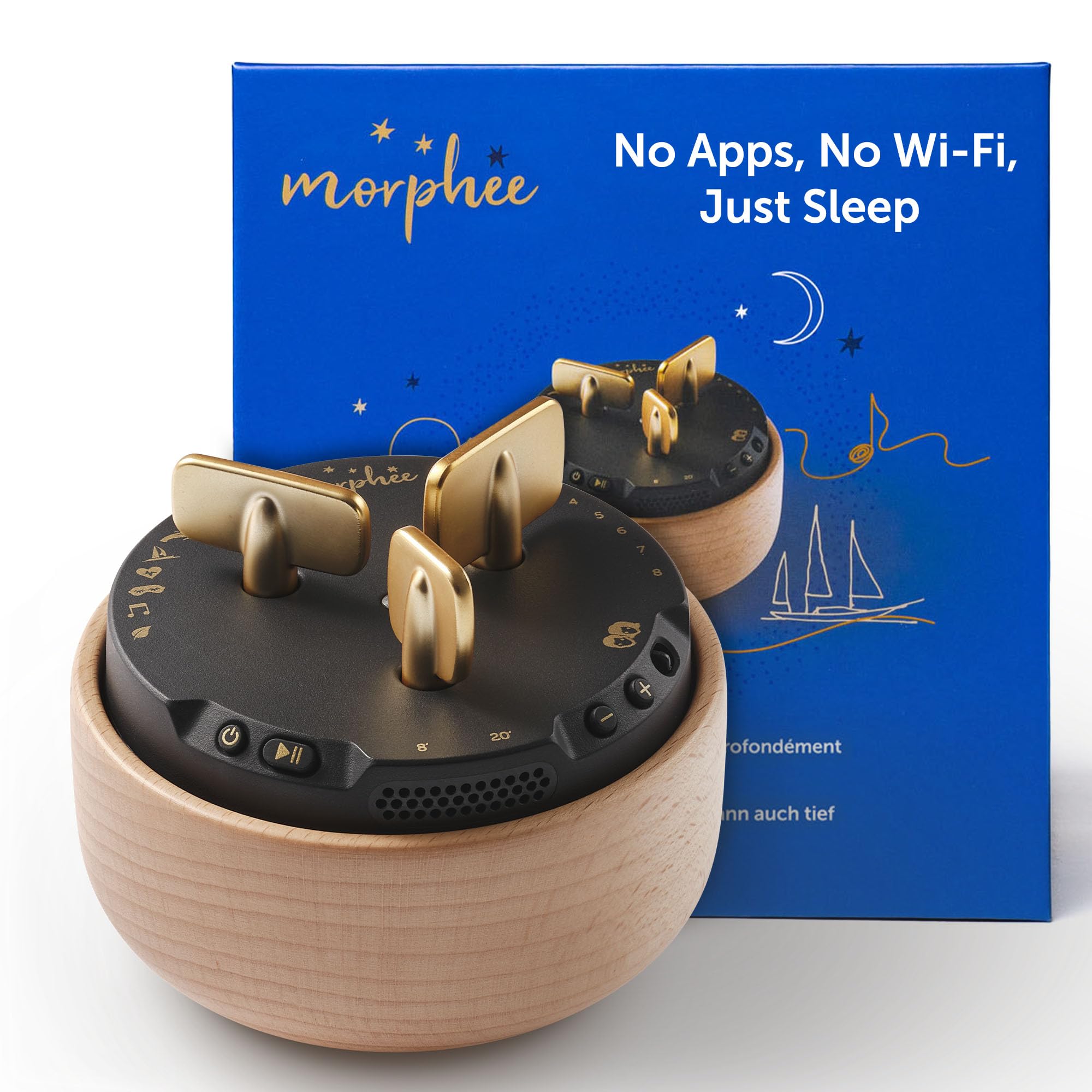 Morph'ee - French Version - Meditation and Sophrology Box - Relaxation and Sleep Aid Device - Ideal against insomnia and sleep disorders - Gift for Women and Men - Very Good