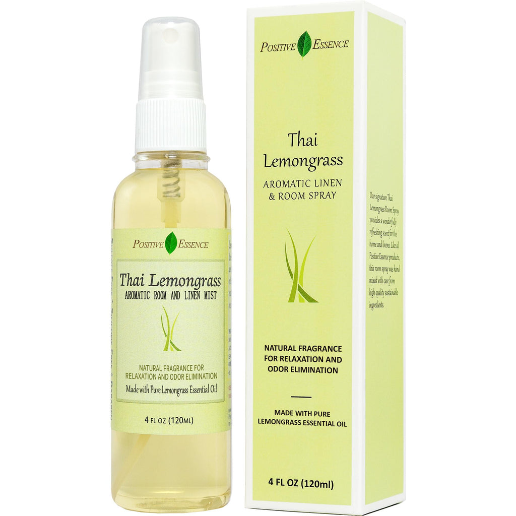 Thai Lemongrass Linen & Room Spray with Essential Oil - Home Fragrance Mist - 250 mL Aromatic Room Spray - Damaged Box - BBE 08/2028