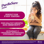 PaediaSure Shake Vanilla 4x200ml - Protein & Vitamin D Supplement Drink for Children - Damaged Box - BBE 03/2027