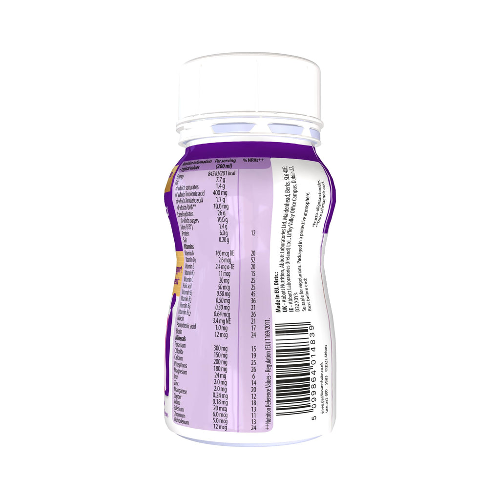 PaediaSure Shake Vanilla 4x200ml - Protein & Vitamin D Supplement Drink for Children - Damaged Box - BBE 03/2027