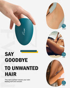 FVION Crystal Hair Remover - Nano Glass Hair Eraser - Painless Exfoliating Tool for Legs Back Arm - Green - New