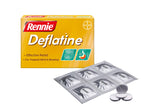 Rennie Deflatine Tablets - Heartburn, Indigestion & Trapped Wind Relief - 36 Count - Damaged Box - BBE 11/2028
