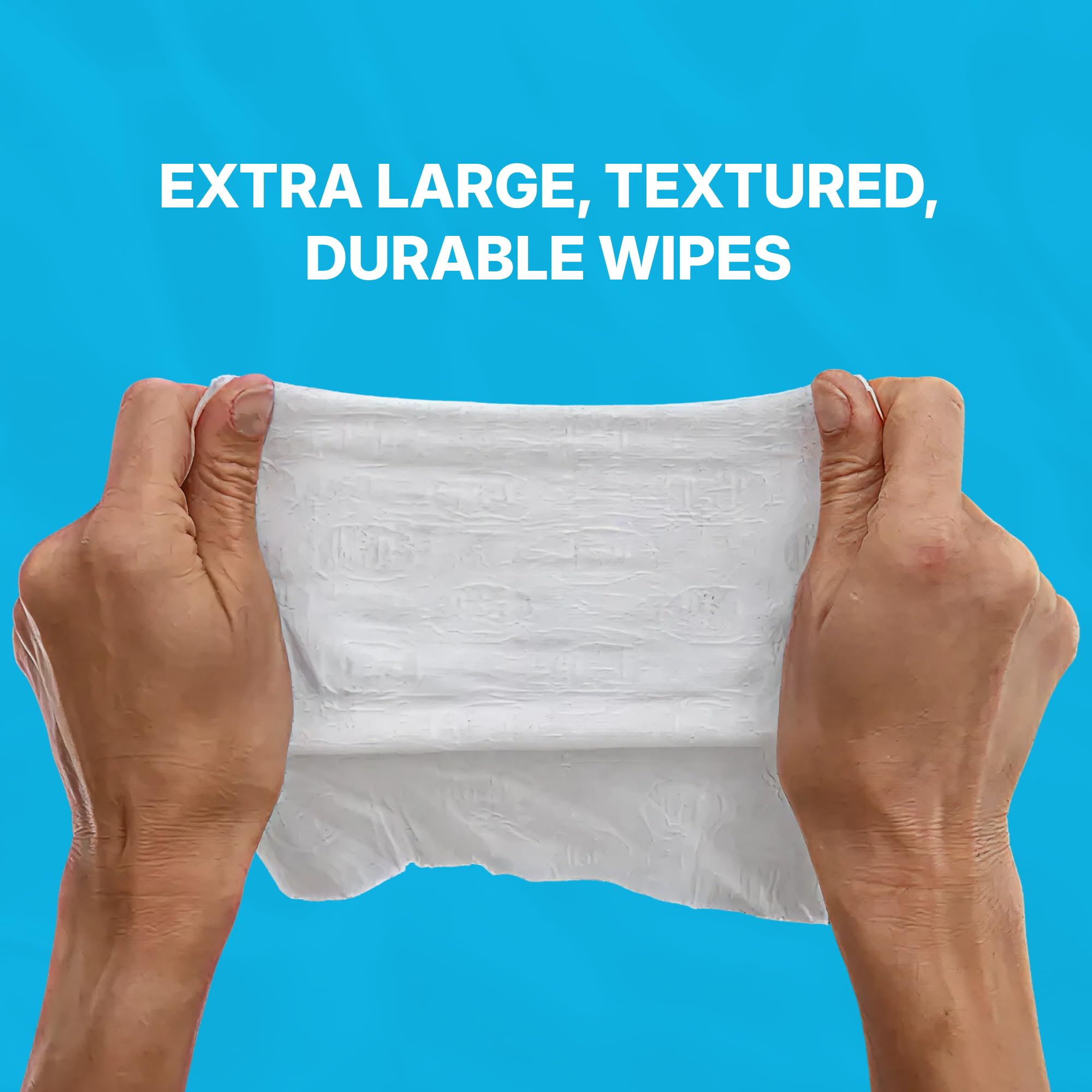 WaterWipes Sensitive+ Body & Intimate Cleansing Wipes, 99.9% Purified Water, XL Textured Wipes, Incontinence Care, Fragrance Free, 180 Count - New