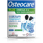 Vitabiotics Osteocare Plus Omega-3 & Soy Isoflavones - 84 Tablets Capsules - Bone Health Supplement - Damaged Box - BBE 03/2028