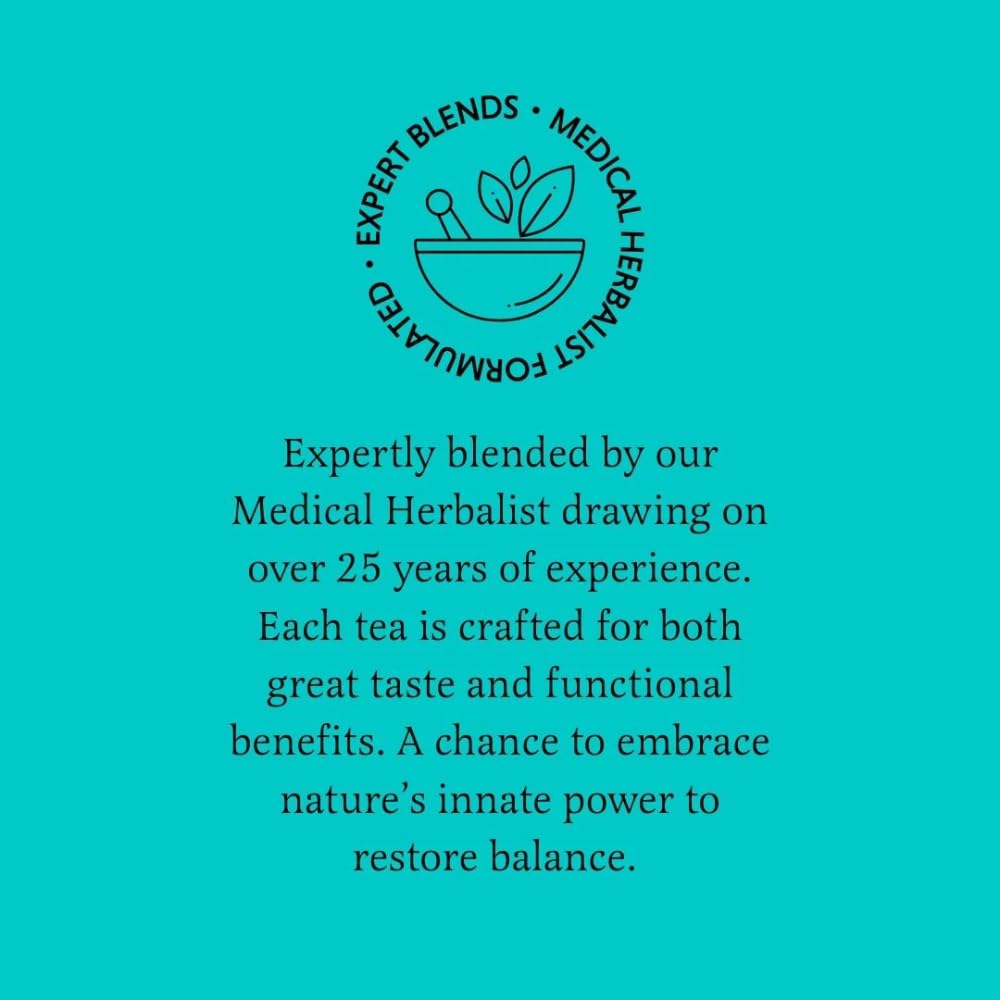 The Hertender and Breathe Organic Rose Tea - 72 Individually Wrapped Tea Bags - Caffeine Free Herbal Tea for Calm & Relaxation - Damaged Box - BBE 03/2028
