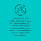 The Hertender and Breathe Organic Rose Tea - 72 Individually Wrapped Tea Bags - Caffeine Free Herbal Tea for Calm & Relaxation - Damaged Box - BBE 03/2028