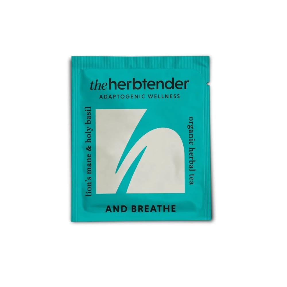 The Hertender and Breathe Organic Rose Tea - 72 Individually Wrapped Tea Bags - Caffeine Free Herbal Tea for Calm & Relaxation - Damaged Box - BBE 03/2028