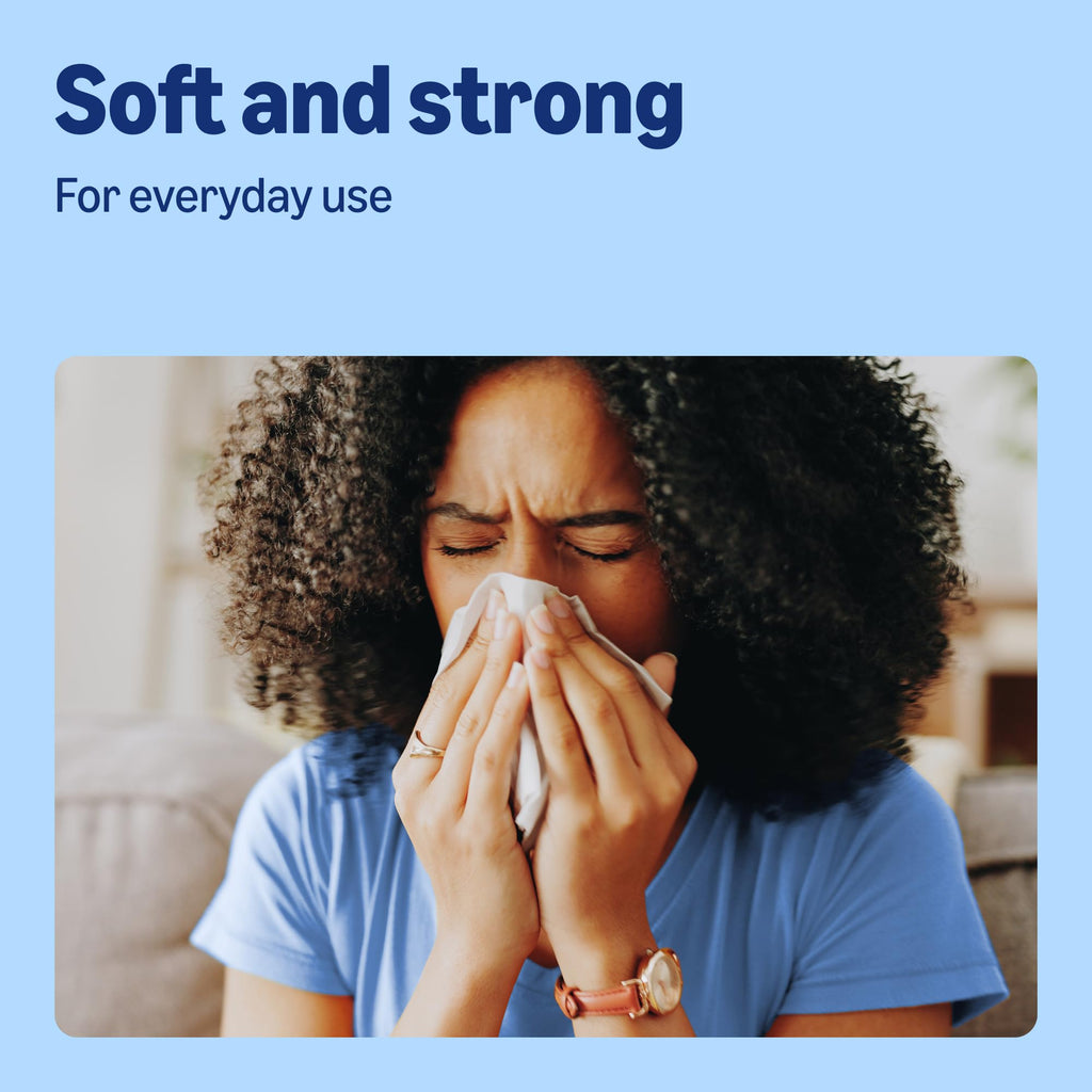 Amazon Facial  Tissues 2-Ply, 180 Sheets - 12 Pack Soft White Hypoallergenic Bulk Tissue Box - New