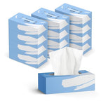 Amazon Facial  Tissues 2-Ply, 180 Sheets - 12 Pack Soft White Hypoallergenic Bulk Tissue Box - New