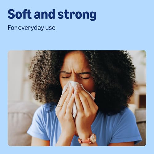 Amazon Facial  Tissues 2-Ply, 180 Sheets - 12 Pack Soft White Hypoallergenic Bulk Tissue Box - New