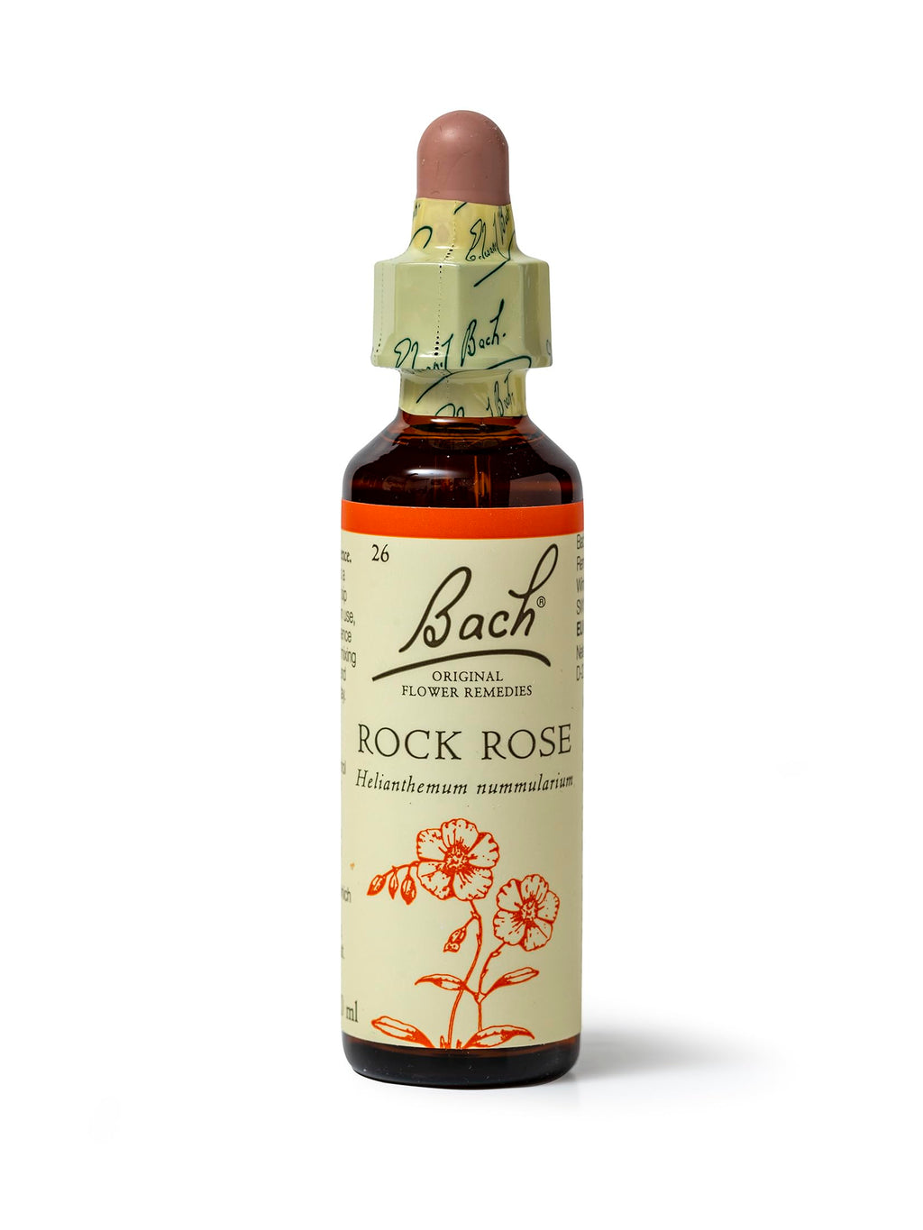 Bach Original Flower Remedies Rock Rose, Face Your Fears, Be Fearless, Emotional Wellness, Natural Flower Essence, 20ml - New - BBE 07/2030