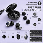 Adjustable Ear Plugs for Sleep - Reusable Silicone Earplugs with 3 Noise Reduction Modes 21-28dB SNR - Ultra-Soft for Snoring, Travel, Work - Damaged Box