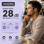 Adjustable Ear Plugs for Sleep - Reusable Silicone Earplugs with 3 Noise Reduction Modes 21-28dB SNR - Ultra-Soft for Snoring, Travel, Work - Damaged Box