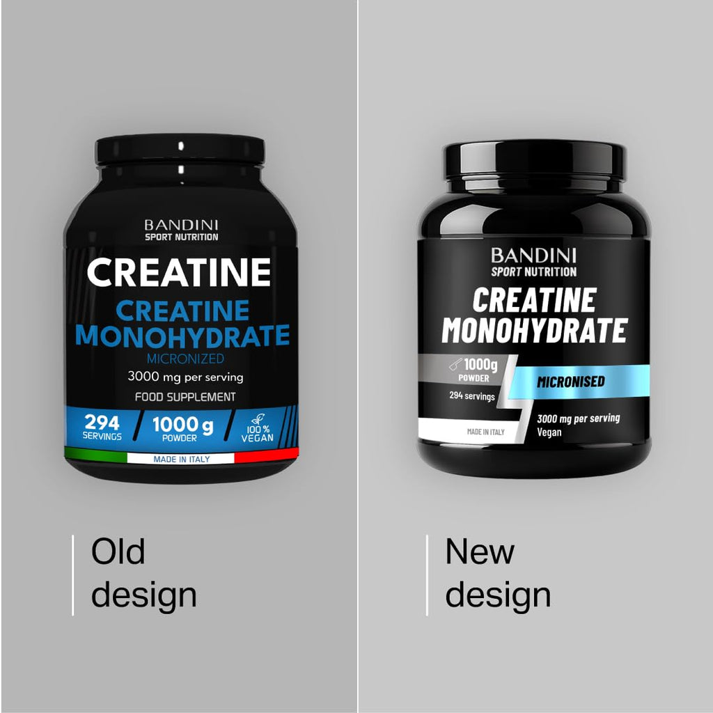 Bandini(R) Creatine Monohydrate Powder 1kg/1000g | Pure Creatin Micronised | - New - BBE 03/2029