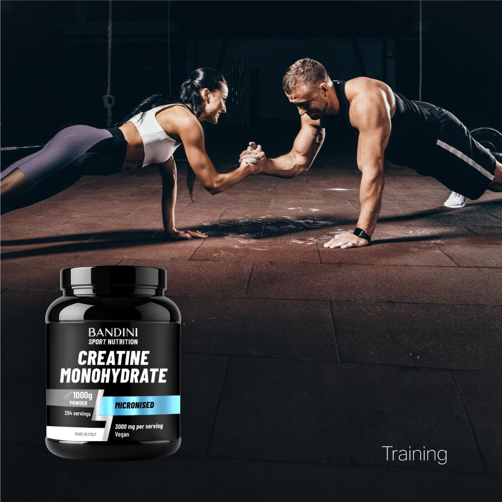 Bandini(R) Creatine Monohydrate Powder 1kg/1000g | Pure Creatin Micronised | - New - BBE 03/2029