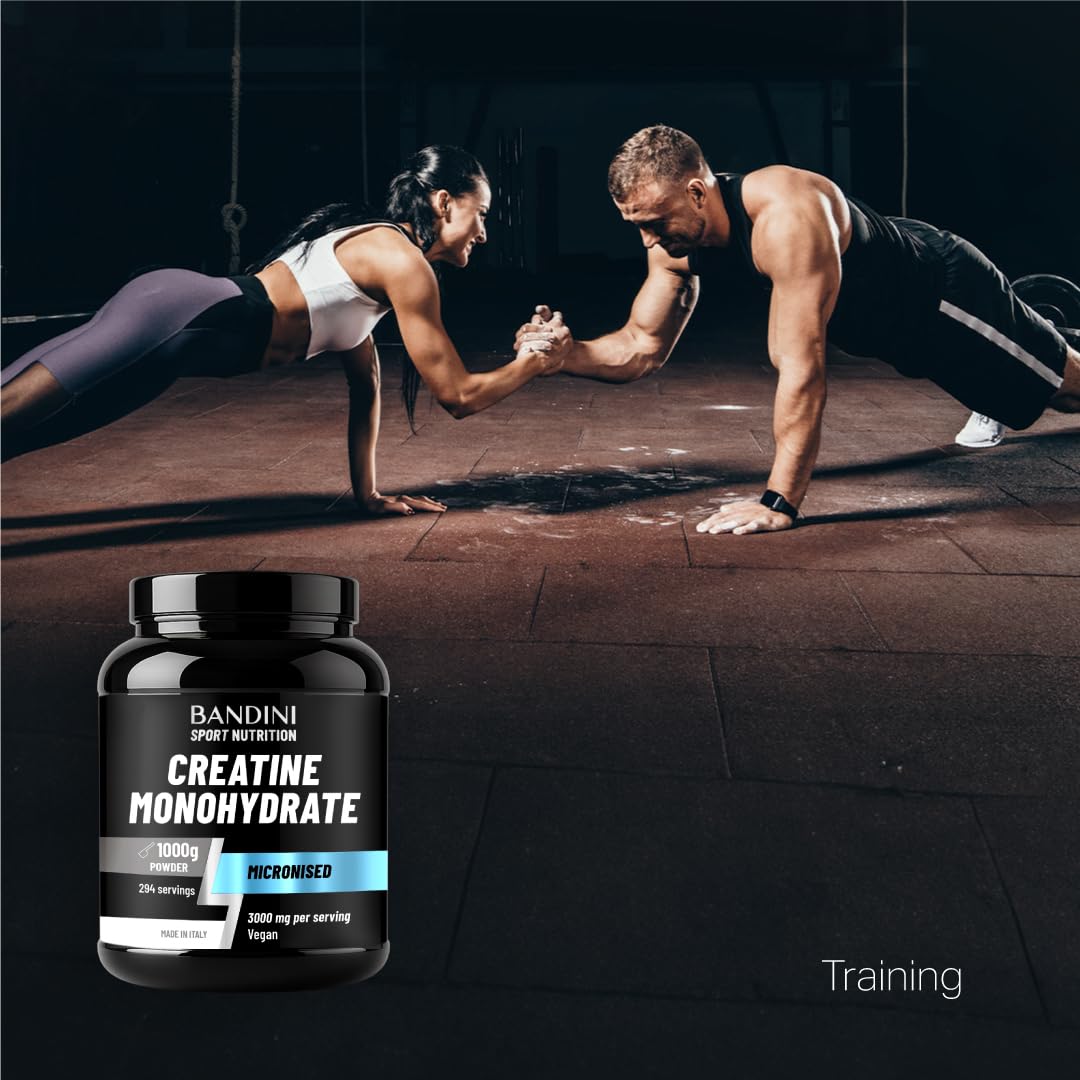 Bandini(R) Creatine Monohydrate Powder 1kg/1000g | Pure Creatin Micronised | - New - BBE 03/2029