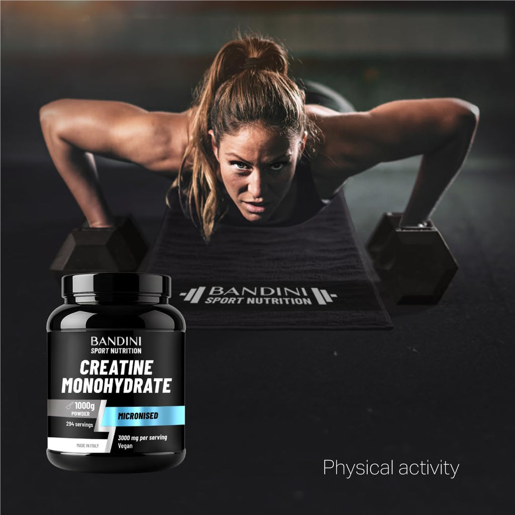Bandini(R) Creatine Monohydrate Powder 1kg/1000g | Pure Creatin Micronised | - New - BBE 03/2029