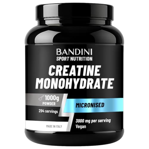 Bandini(R) Creatine Monohydrate Powder 1kg/1000g | Pure Creatin Micronised | - New - BBE 03/2029