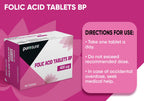 Folic Acid 400mcg Tablets - 4 x 360 (1440) Vitamin B9 Tabs - 1 Year Supply for Pregnancy Care, Maternal Tissue Growth - New