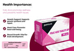 Folic Acid 400mcg Tablets - 4 x 360 (1440) Vitamin B9 Tabs - 1 Year Supply for Pregnancy Care, Maternal Tissue Growth - New