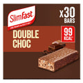 SlimFast Double Chocolate Flavour Snack Bar 99 Kcal - 30 x 25g Bars - Meal Replacement Diet Food - New - BBE 03/2027