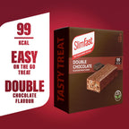 SlimFast Double Chocolate Flavour Snack Bar 99 Kcal - 30 x 25g Bars - Meal Replacement Diet Food - New - BBE 03/2027
