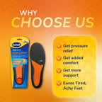 Scholl GelActiv Work & Boot Insoles for Women - UK Size 3.5-7.5 - All Day Comfort Shock Absorption - New