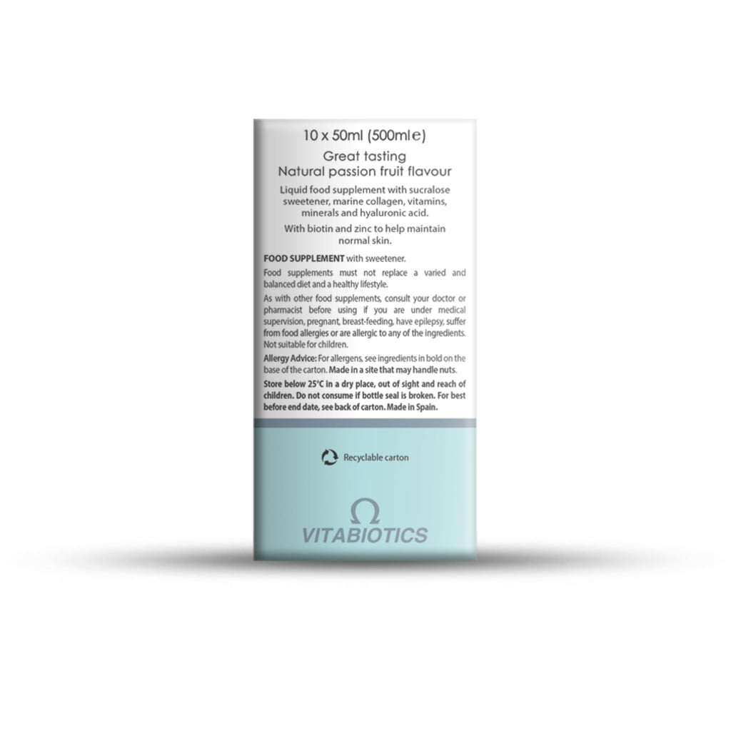Perfectil Platinum Collagen Skin Drink for Women - 10 x 50ml Vials - Damaged Box - BBE 07/2026